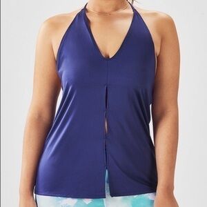 Fabletics Dark Blue Chiara Halter Tank Top